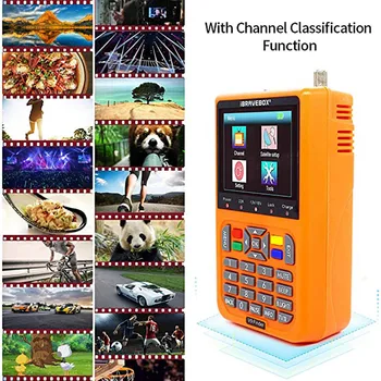 

iBRAVEBOX V9 Finder HD Satellite Finder DVB S2 Digital H.265 Full 1080P FTA 3.5" LCD Built-in 3000mAh Battery Sat Finder Meter