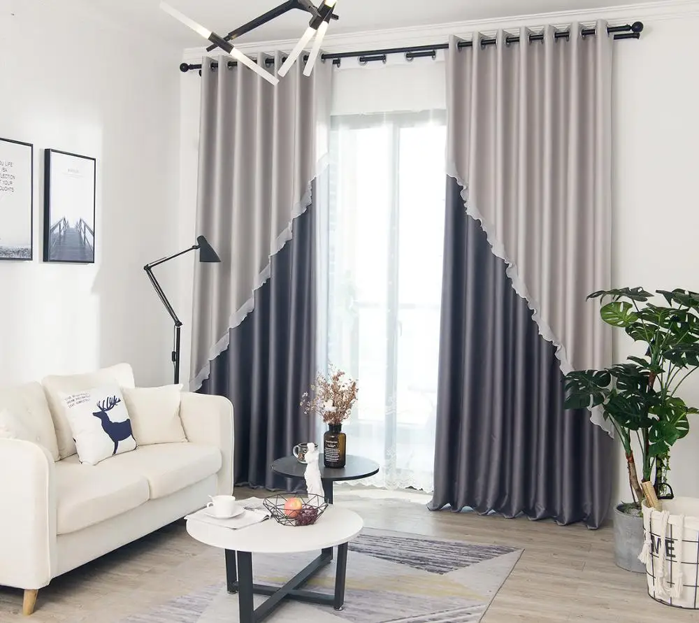 

Modern blackout curtains for window treatment blinds for living room Curtains for Bedroom shading noise reduction