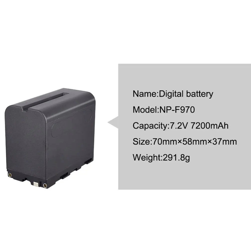 Durabale NP-F970-C Display Charger 5V Digital Battery Charger Set For Sony Camera F750 F990 Fill Light 2500c For Sony CCD-SC5