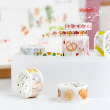 

8 pcs Want to eat Food washi tape Vegetable fruit cookies animal masking tapes stickers scrapbooking adhesive Stationery DJ359