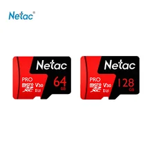 Netac P500 Pro 64 Гб Micro SD карта 128 ГБ TF Карта U3 V30 компьютерная видеокарта до 100 МБ/с./с карта памяти