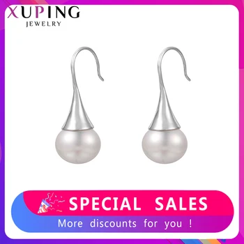

Xuping Drop Style Earrings for Women Imitation Pearl Jewelry Classic Party Birthday Family Fashion Gifts SS8.7-80413
