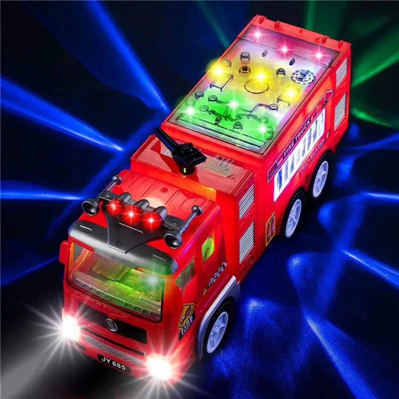 Luminous Fire Truck For Kids Fire Truck Toys With Light Sound Fire Truck Toys Vehicle Car Music Light Educational Boy Kids Toys 2023 new city fire station fire truck toy with light music firefighter toy firefighting tools helicopter toys for children gift