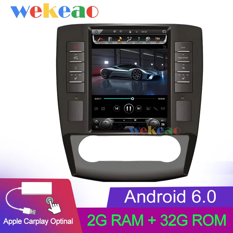 Wekeao вертикальный экран Tesla стиль 10,4 ''Android 6,0 Автомобильный Dvd мультимедийный плеер для Mercedes Benz R класс Автомагнитола 2006-2012 - Цвет: Android Car Radio