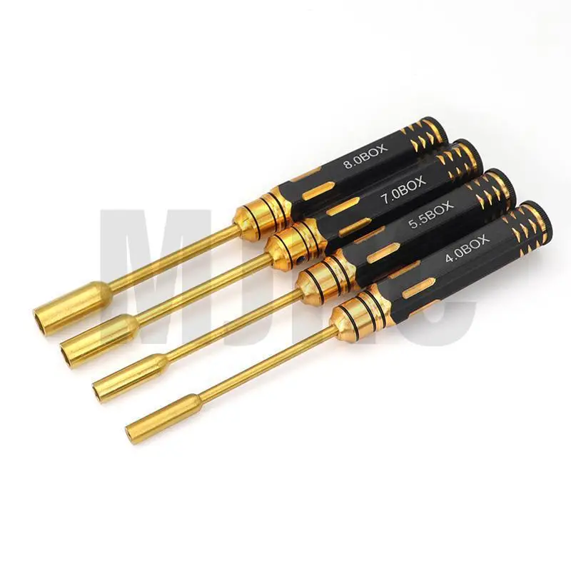 Набор из 4-х предметов/Гальваническое покрытие из титанового сплава 4,0 мм/5,5 мм/7 мм/8 мм, шестигранная гайка, Набор торцевых головок для радиоуправляемых моделей автомобилей, самолетов Набор из 4-х предметов/Гальваническое покрытие из титанового сплава 4,0 мм/5,5 мм/7 мм/8 мм, шестигранная гайка, Набор торцевых головок для радиоуправляемых моделей автомобилей, самолетов