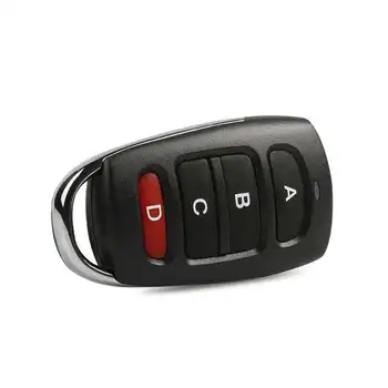 

433mhz DC 12V 4 Button Learning RF Transmitter Remote Control Switch For Gate Garage Door Security Alarm Key Fob Car