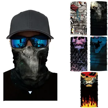 

1pc Cycling Motorcycle Head Scarf Neck Warmer Face Mask Ski Balaclava Headband Reusable Washable Air Purifying Bike Facemask