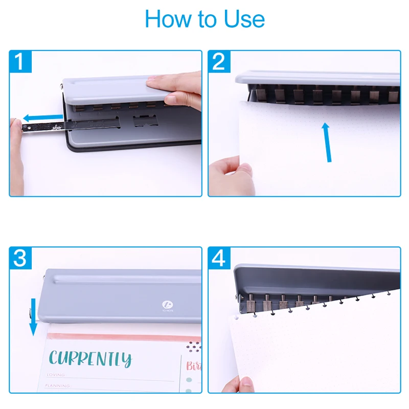 Generic Enjoy Myself Mushroom Discbound Hole Punch, 4 Holes Mushroom Paper  Puncher for Disc Bound Planner (