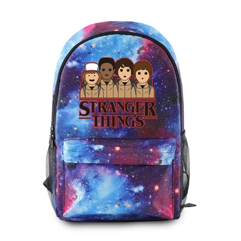 

Harajuku Cool Backpack Stranger Things For School Teenagers Girls Student Waterproof Canvas Bags Kpop Travel Backbag