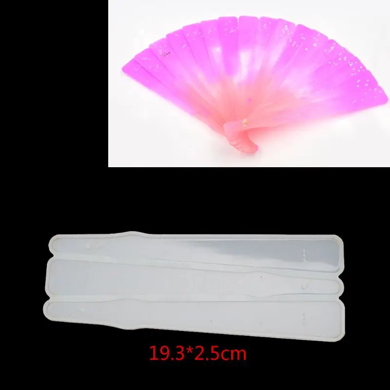

Foldable Fan DIY Silicone Mold Jewelry Resin Fan Bone Fan Blade Casting Mould Craft Tools