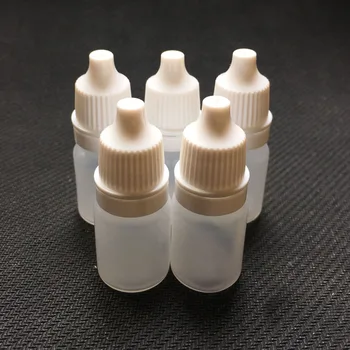 

10pcs 5ml Plastic Dropper Bottle Eye Liquid Dropper for Most Liquid Empty Squeezable Bottle Free Shipping