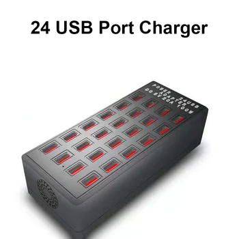 

Multi 24 Port USB Charging Station Hub Mobile Phone Fast Charger Quick Charge Power Adapter for Huawei iPhone US UK EU Plug