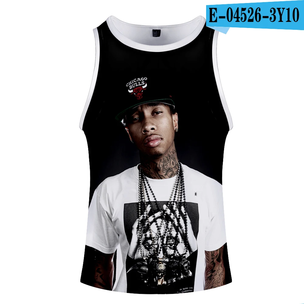 Новинка,, Tyga, 3D принт, топы, женские, мужские, летние, крутые, без рукавов, жилет,,, Повседневная Уличная одежда - Цвет: 9