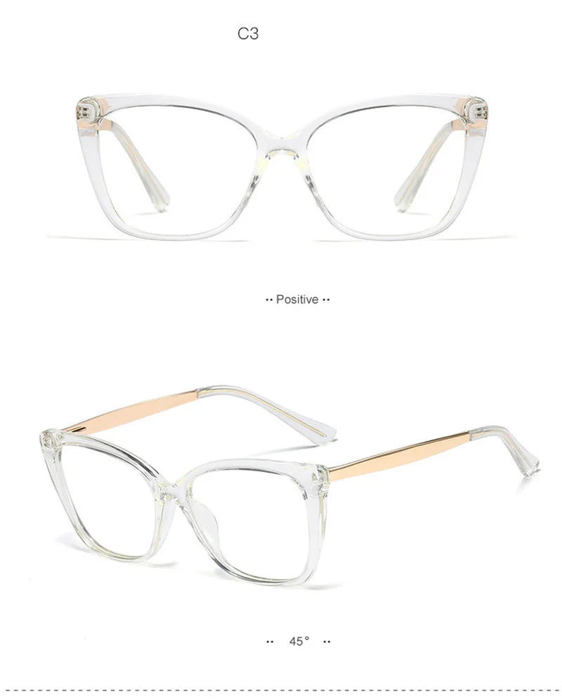 Винтажные женские очки с кошачьим глазом новые мужские плоские зеркальные ретро оптические компьютерные прозрачные линзы прозрачные очки
