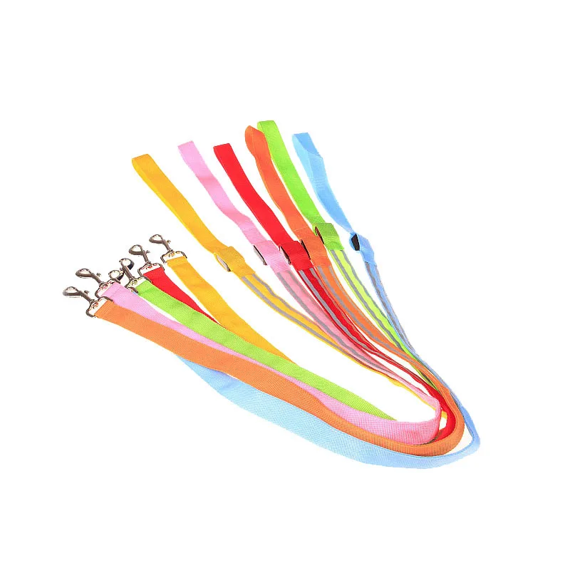 

2.5 Cm Width LED Shining Hand Holding Rope Dog Traction Rope Reflective Strips Safe Dog Traction Rope Cross Night Safe