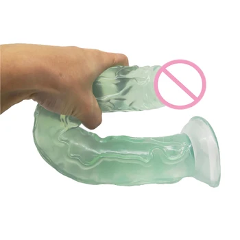 35CM Super Long Dildo Huge Dildo with Suction Cup Transparent Crystal Horse Dildo Sex Toys for Woman Anal Butt Big Penis Sex Toy 5