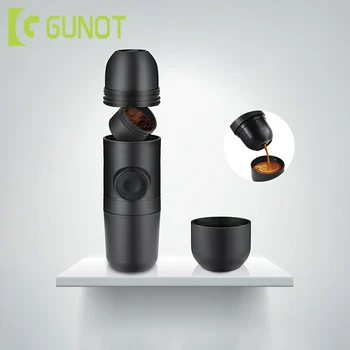 

GUNOT Portable Mini Coffee Machine Manual Handheld Pressure Espresso Multifunction Coffee Maker for Outdoor Traveller Office