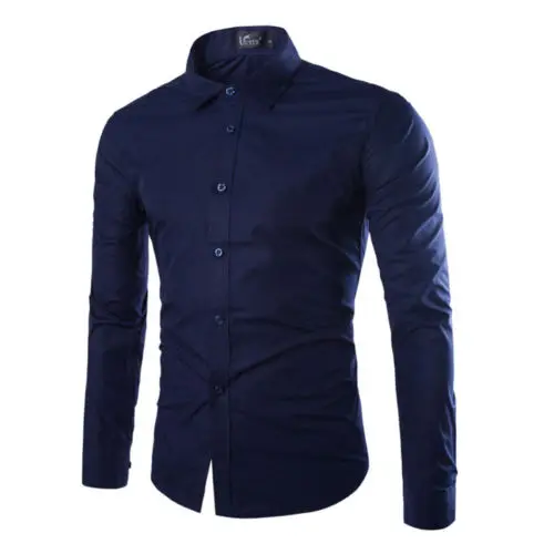 Men French Cufflinks Shirt New Men's Stripes Shirt Long Sleeve Casual Male Brand Shirts Slim Fit French Cuff Dress Shirts