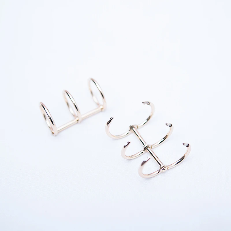 Metal Loose-leaf Iron Split Hinged Rings Scrapbooking Binder Album Calendar Practical Notebook Loose Leaf Binder 3-ring