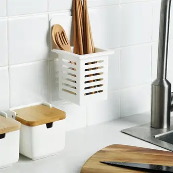 

Kitchen Chopsticks Storage Cage Wall Hanging Chopsticks Holder Multi-function Tableware Cage