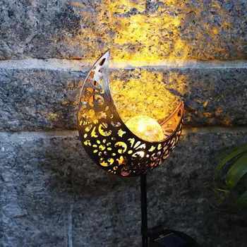 

Solar Power Light Metal LED Ornament Landscape Light Outdoor Flame Effect Lawn Yard Garden Decor