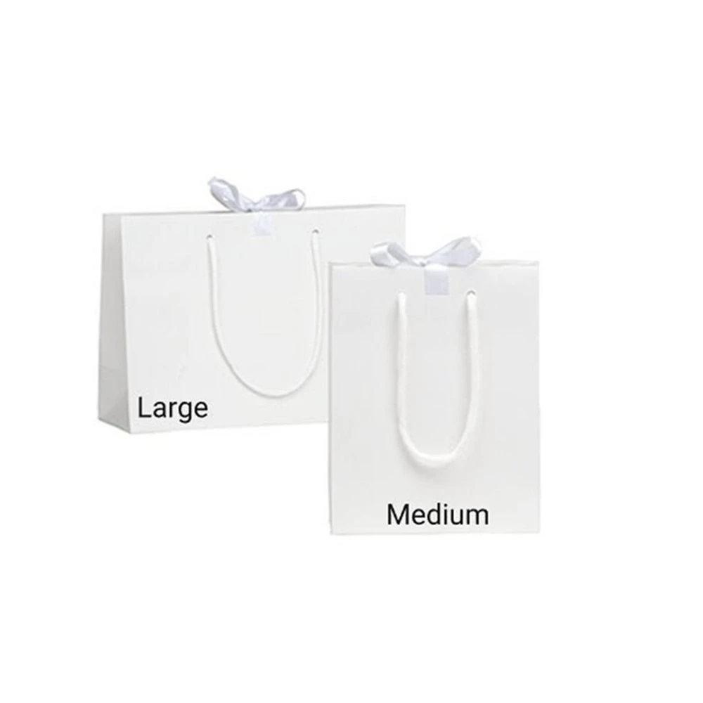 White gift bags Clearance