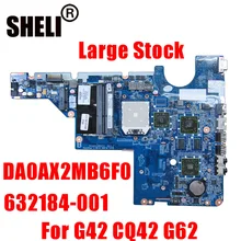 DA0AX2MB6F0 632184-001 CQ42 G42 placa base para HP G42 G62 CQ42 CQ62 placa base 632184-001 placa base para ordenador portátil completamente probada
