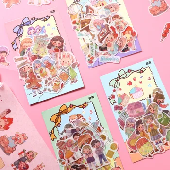 

20pack/1lot Kawaii Stationery Stickers Little Couple Series Diary Decorative Mobile Stickers Scrapbooking DIY Craft Stickers