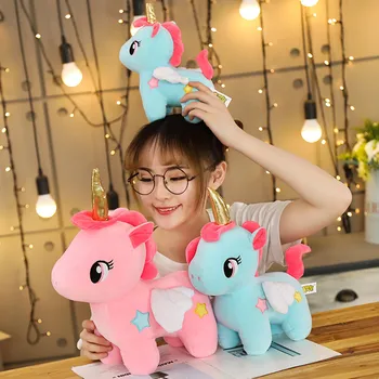 

1PC 15 Soft Unicorn Plush Toy Baby Kids Appease Sleeping Pillow Doll Animal Stuffed Plush Toy Birthday Gifts for Girls Children