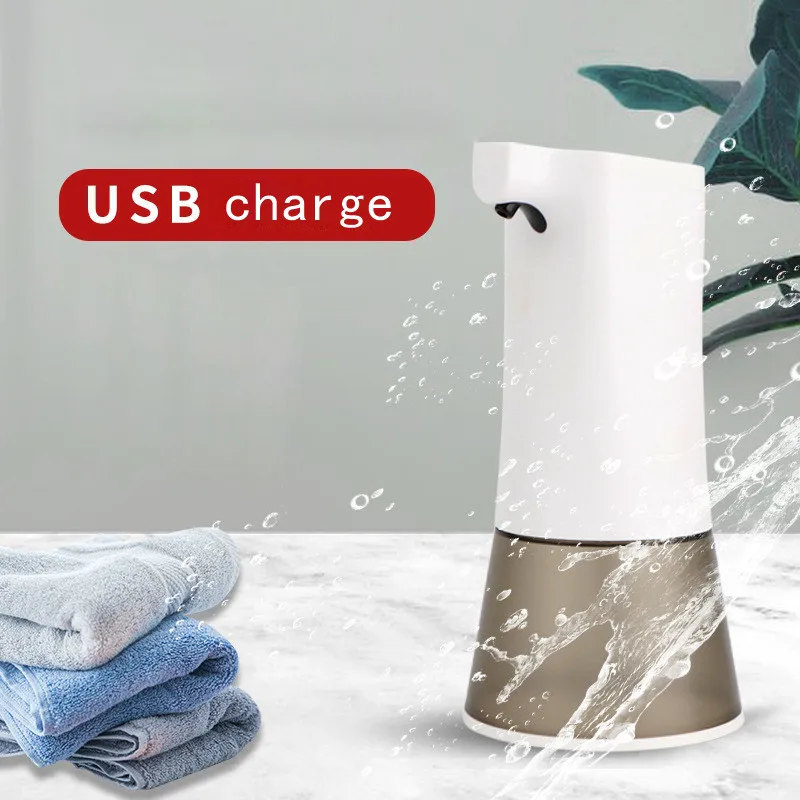 

USB Charging Auto Foaming Soap Dispenser 350ml Smart Seneor Touchless Hand Washer Sanitizer For Family Children Antibacterial