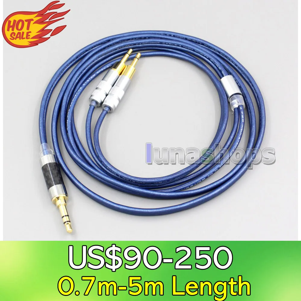 LN005613 headphone PURE Silver Cable + PEP Insulated For 2.5mm TRRS To Sennheiser HD700 | Электроника