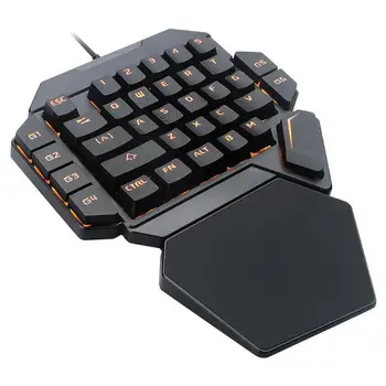 

EastVita K50 Wired USB One-Handed Keyboard Macro Definition Mechanical Gaming Keypad Ergonomic Design Smooth Typing Feel