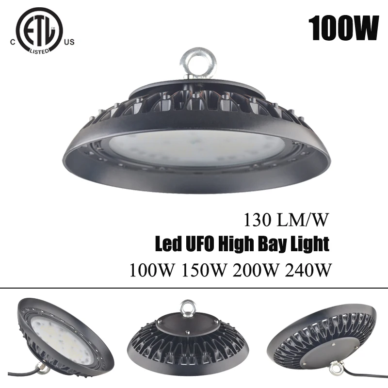 

DOB Driver 13000LM 5000K 100W UFO High bay LIghts