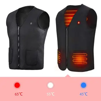 

USB Heating Vest Men Women Electric Thermal Vest Winter Warm Up Jacket Battery Heated Coats Outdoor Fishing Hiking Hunting Golf