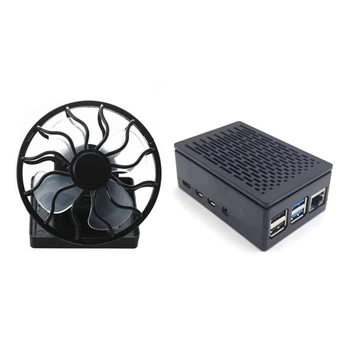 

1Pcs Fan Pocket Clips Solar Hat Sport Fan Cap & 1Pcs Enclosure Installable Aluminum Heatsink Enclosure for Raspberry Pi