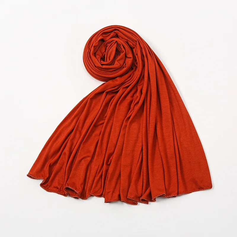 H10e76cbb51a44b0aa3b1e3445bdfb33dR Hot Sell Turban Head Wrap Hair Scarf Solid Color Long Breathable Head Band For Women Mallzona