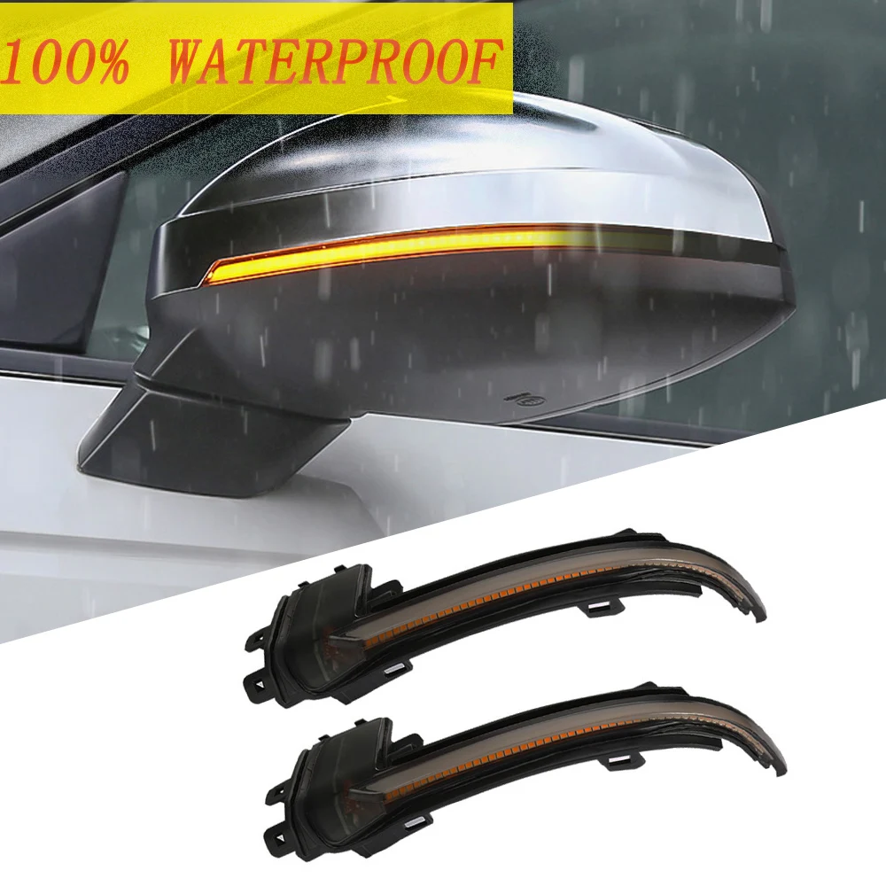 

2PCS Flowing Turn Signal Light LED Side Wing Rearview Mirror Dynamic For Audi A3 8P A4 A5 B8 Q3 A6 C6 4F S6 SQ3 A8 D3 8K