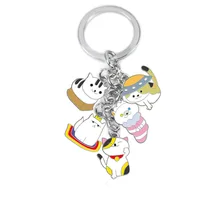 Игра Аниме Неко Atsume металлический кулон Милая игрушечная кошка висячие украшения подарок внешней торговли поколение жира