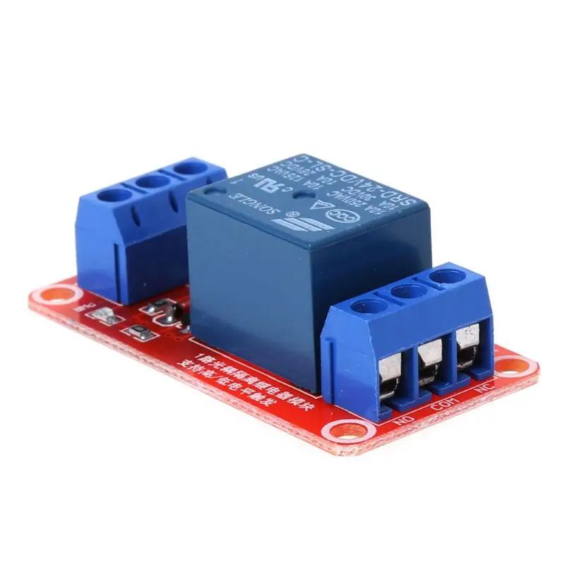 

5/12/24V 1 Channel Relay Module with Optocoupler High and Low Level Trigger