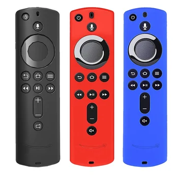 

Home Remote Control Cover Soft Silicone Protective Case Durable Lattice Design Anti Slip For Fire TV Stick 4K