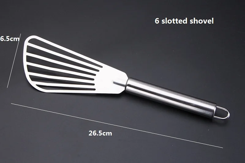 6 slotted shovel 21 шт., кухонный гаджет для овощей и фруктов, Овощечистка, терка, резак для чеснока, измельчитель для сыра, нож для пиццы, лопатка для торта, инструменты для выпечки - Цвет: 6 slotted shovel