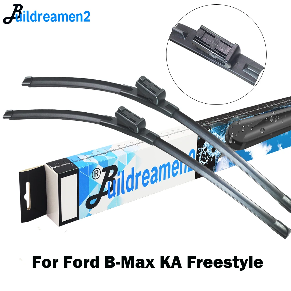 

Buildreamen2 Car Accessories Wiper Blade Auto Rubber Windshield Wiper For Ford B-Max Bmax KA Freestyle