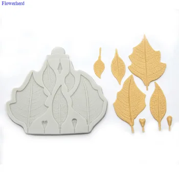 

Innovative Cake Decorating Tools Maple Leaves Fondant Cake Silicone Mold Wedding Decoration DIY Chocolate Biscuit Mold