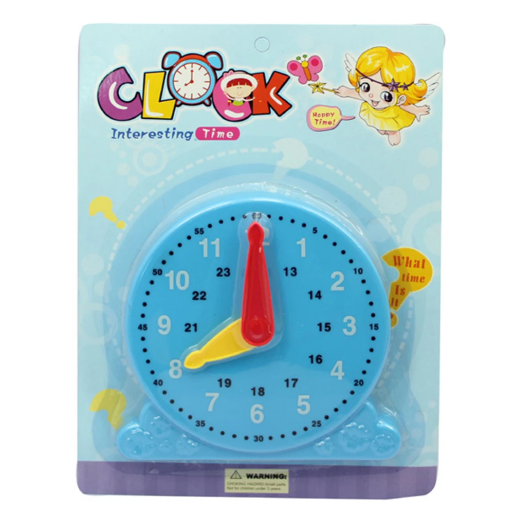 Обучающие часы с часами для раннего образования, детские пластиковые обучающие игрушки
