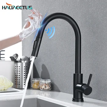 

Smart Touch Kitchen Faucets Crane Hot and cold sink faucet Sensor Kitchen Mixer Tap Pull Out Brass Faucet