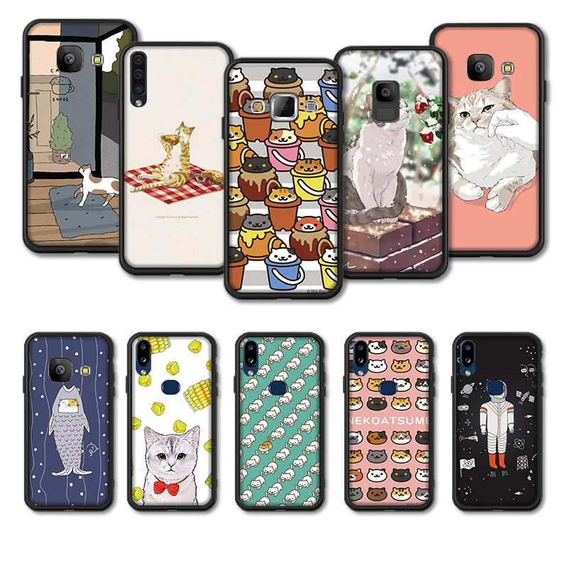Чехол для samsung Galaxy A70S A70 A60 M40 чехол с милым котом A 70 SM-A30A70 силиконовый мягкий ТПУ |