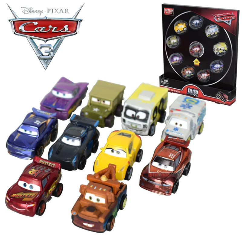 Disney Pixar Cars 2 3 Curve Launcher Lightning McQueen Mini Track Mini 10 Car Toy Children's Birthday Present FYN86 FLG72