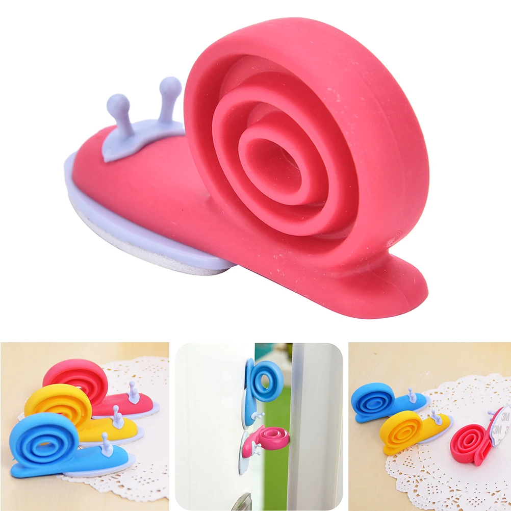 1PCS Kawaii Cute EVA Plastic Baby Safety Door Stopper Protector For Baby Care Kid Safe Snail Shape Door Stops Random