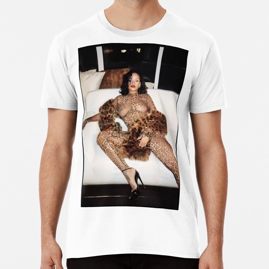 Мужская футболка Rihannas плакат музыкальной звезды с коротким рукавом Повседневная