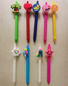 

white cloud castle moon candy color frosted 0.5 mm black gel pen Creative Learning stationery ballpoint pen for kids